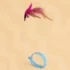 Collier pour chat avec plume interactive